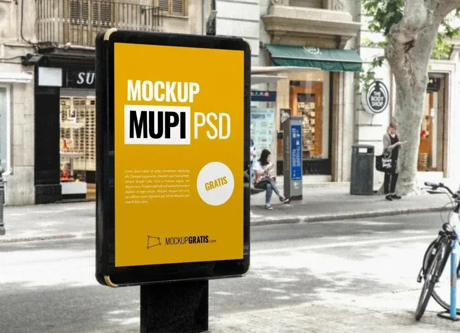 Mupi de campaña relacionado con mupis publicitarios
