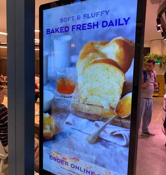 Panel de productos relacionado con letreros menu board