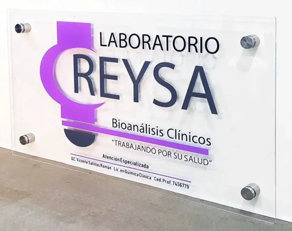 Placa corporativa, referencia para cotizar letreros en Cusco