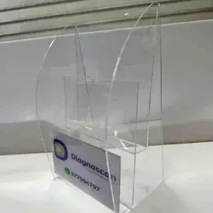 Exhibidor de acrílico relacionado con porta afiches de acrílico