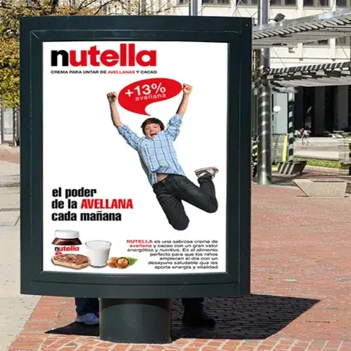 Gráfica promocional relacionado con vallas publicitarias