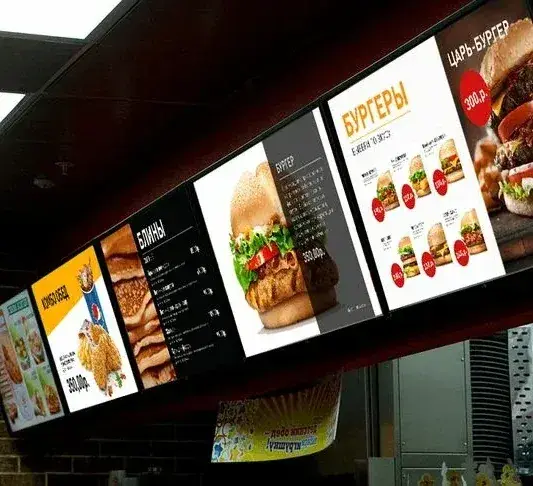 Carta iluminada modular relacionado con letreros menu board