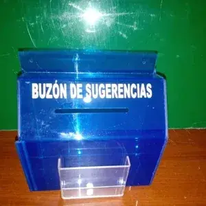 Buzón de sugerencias relacionado con ánforas de acrílico