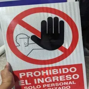 Señal preventiva relacionado con fabricación de señales